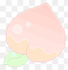 Peach Aesthetic Pastel Yummy Pixel Pixelart 8bit Uwu - Kawaii Pixel Peach Emoji,Peach Emoji Cake