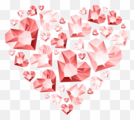 Heart Diamond Of Hearts Transparent Red Emoji,Hert Emoji