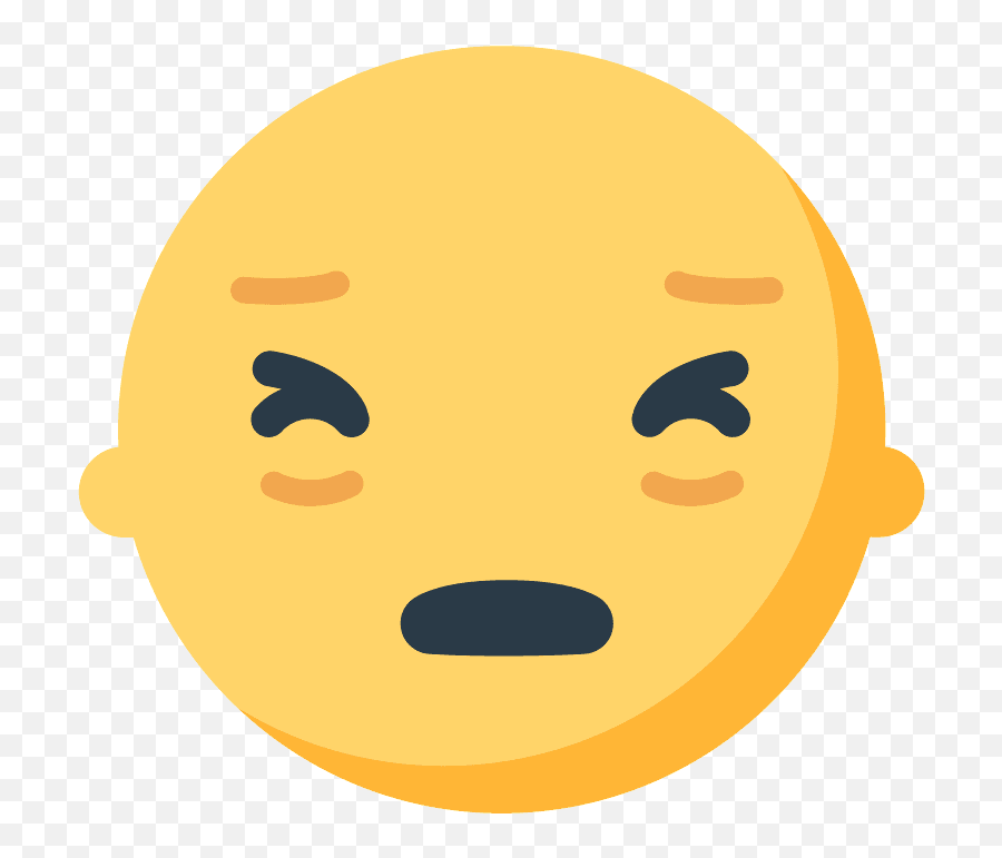 Cara Desesperada Emoji - Persevere Emoji,Emoji Desesperado