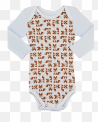 Kit Body Manga Longa Suedine 4 Peças N 01 - Gaiety Long Sleeve Emoji,Emoticons Raposa