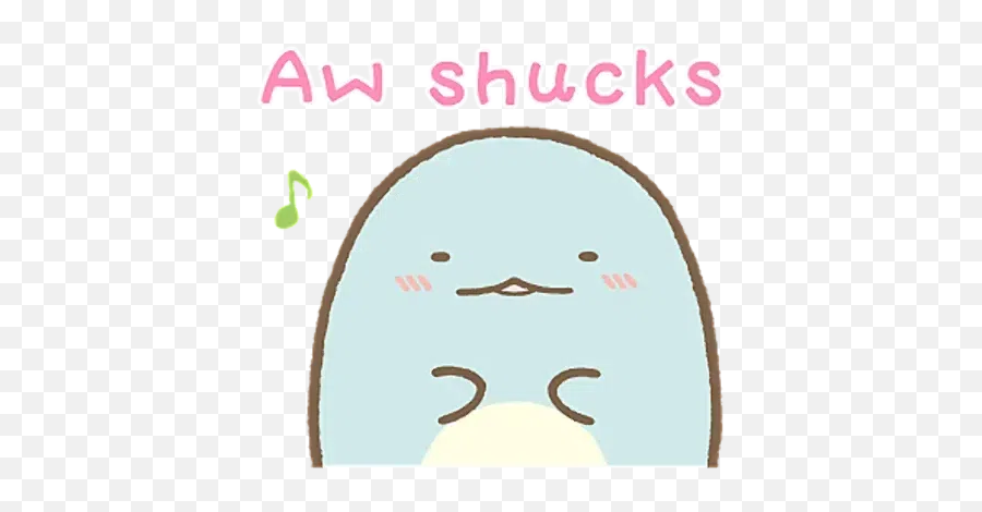 1 Whatsapp Stickers - Stickers Cloud Cute Gifs Sumikko Gurashi Tokage Emoji,Aw Shucks Emoji