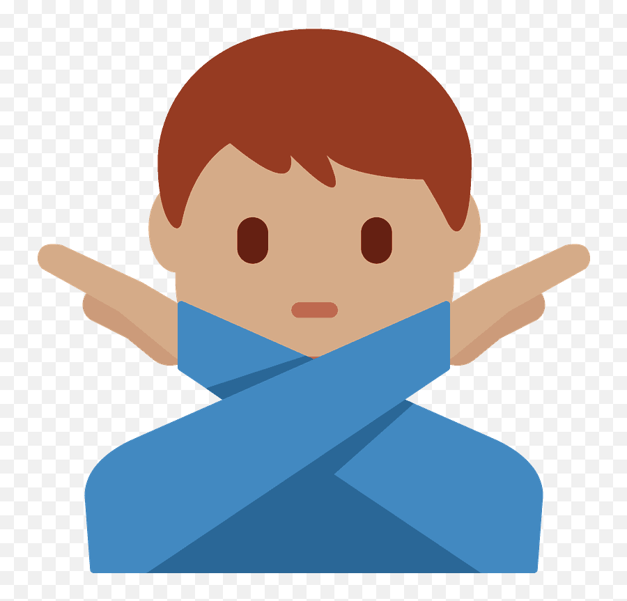 Man Gesturing No Emoji Clipart - Oishi Park,No Emojis