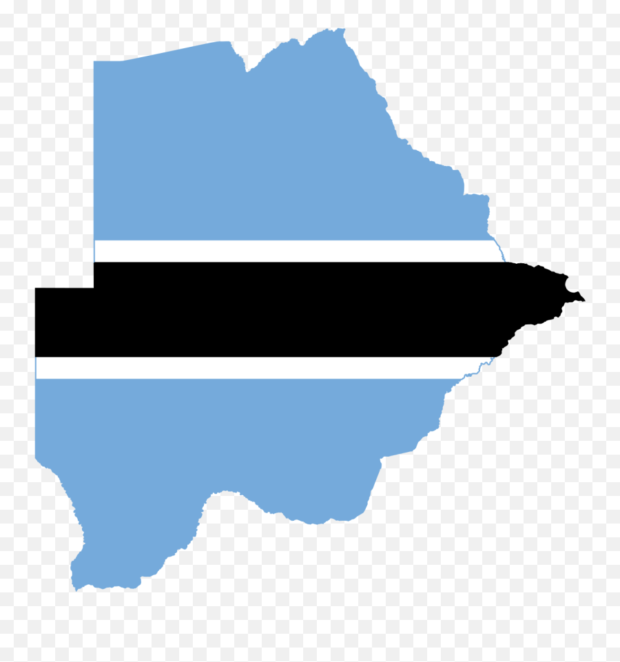 Flag Map Of Botswana - Botswana Map And Flag Emoji,African Flag Emoji