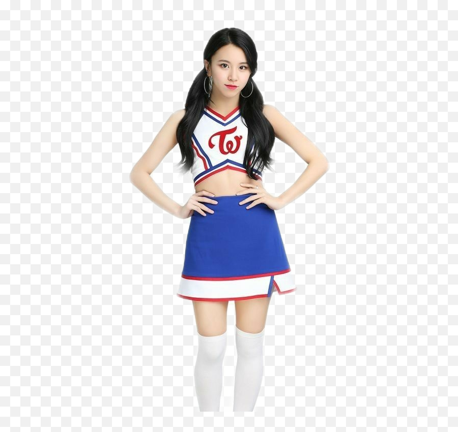 Chaeyoung Twice Twicechaeyoung Sticker By Klaudia - Twice Gogo Fighting Emoji,Cheerleading Emoji App
