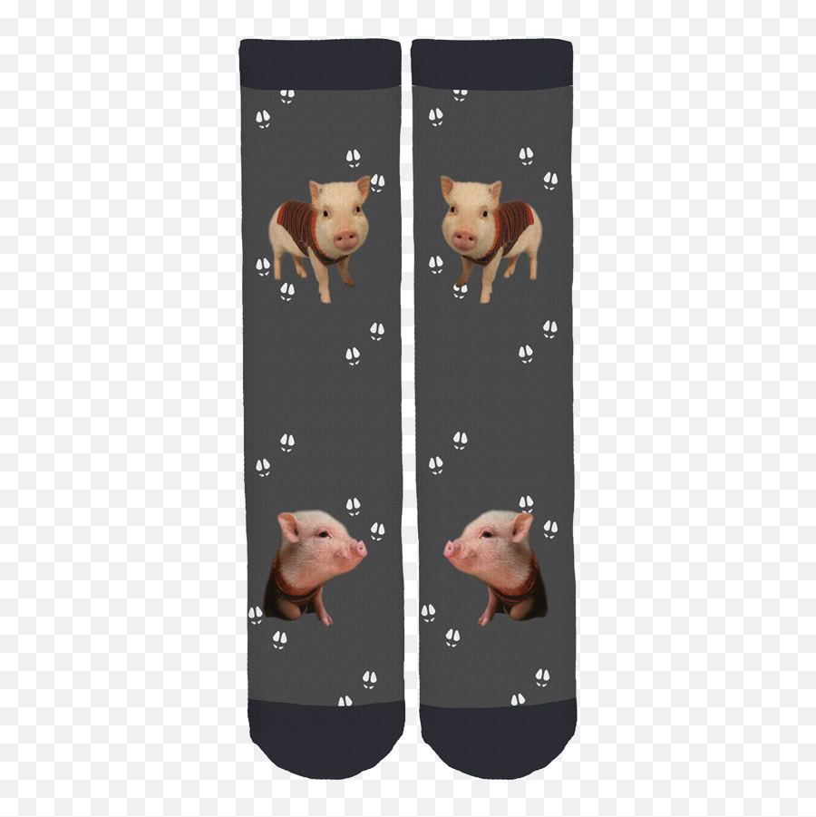 Tribesocks - Soft Emoji,Canadian Pig Emoji