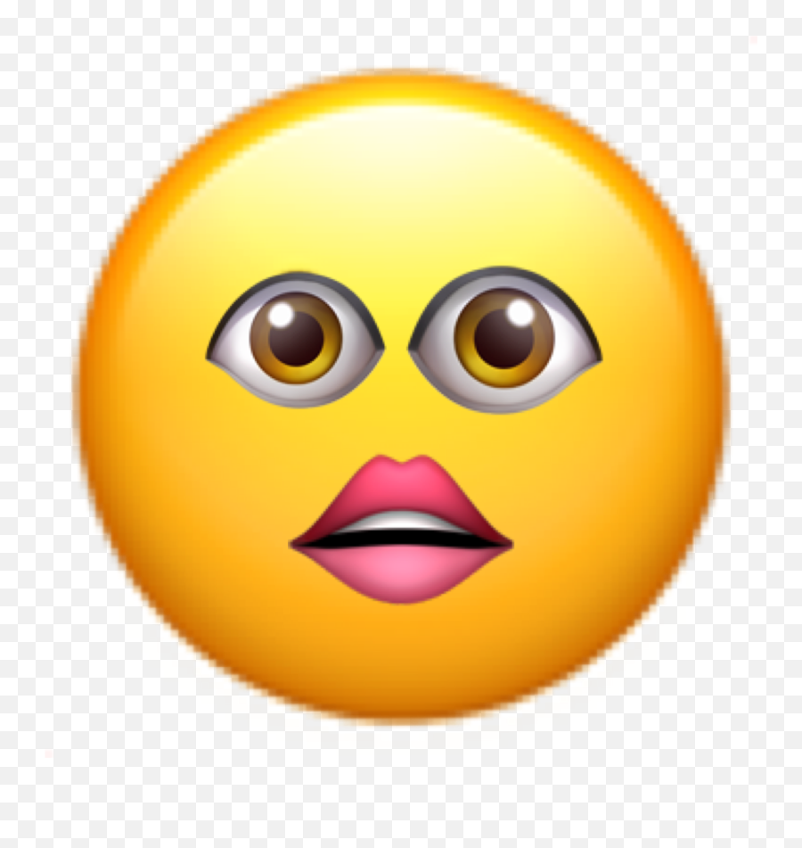 Eye Mouth Emoji Suprised Happy Sticker - Happy,Suprised Emoji