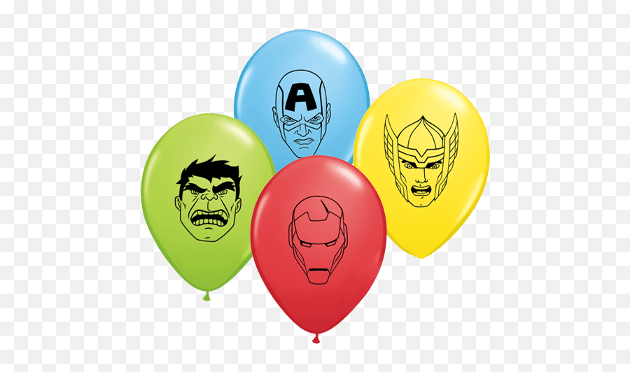 Character Latex Balloons - Balloons Avengers Emoji,Faces Latex Emoticon