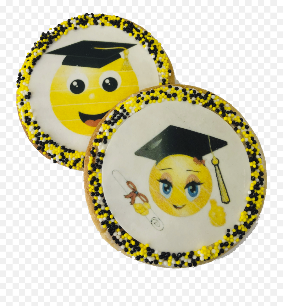 Graduation Emoji Sugar Cookies With Sprinkles U2013 Www - Square Academic Cap,Shower Emoji