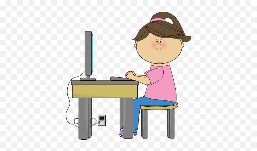 Eportfolio Cliparts Png Images - Computer Kid Clipart Emoji,Sediento Emoticon