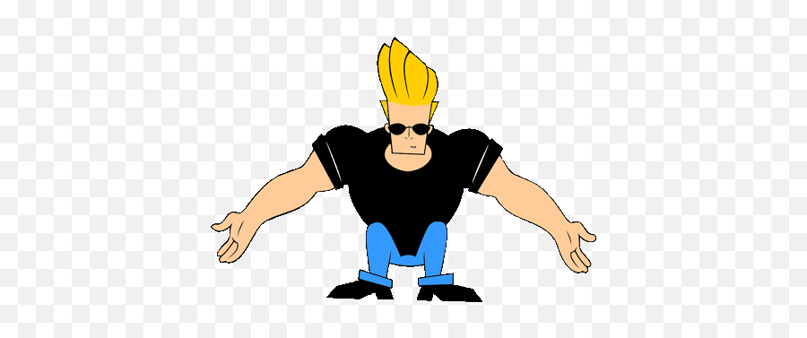Pin - Gif Johnny Bravo Png Emoji,The Only Emotions You Feel When Bart Meme