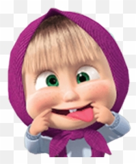 Masha Sacando La Lengua - Masha I Medved Emoji,Emoji Sacando La Lengua