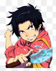 Kenshin Suzuki - Cute Blue Exorcist Rin Okumura Emoji,Boku No Hero Academia Emoticons