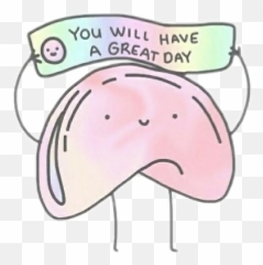 You Cute Fortune Colorful Sticker - Drawing Emoji,Fortune Cookie Emoji