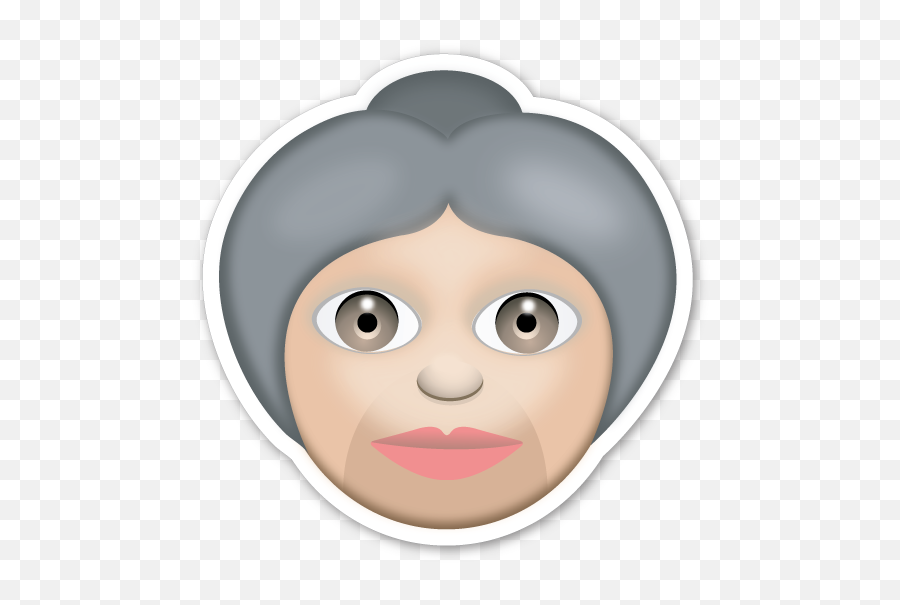 Older Woman Emoji Emojis Festa Emoji - Emojis De Whatsapp Abuelos,Woman Emoji