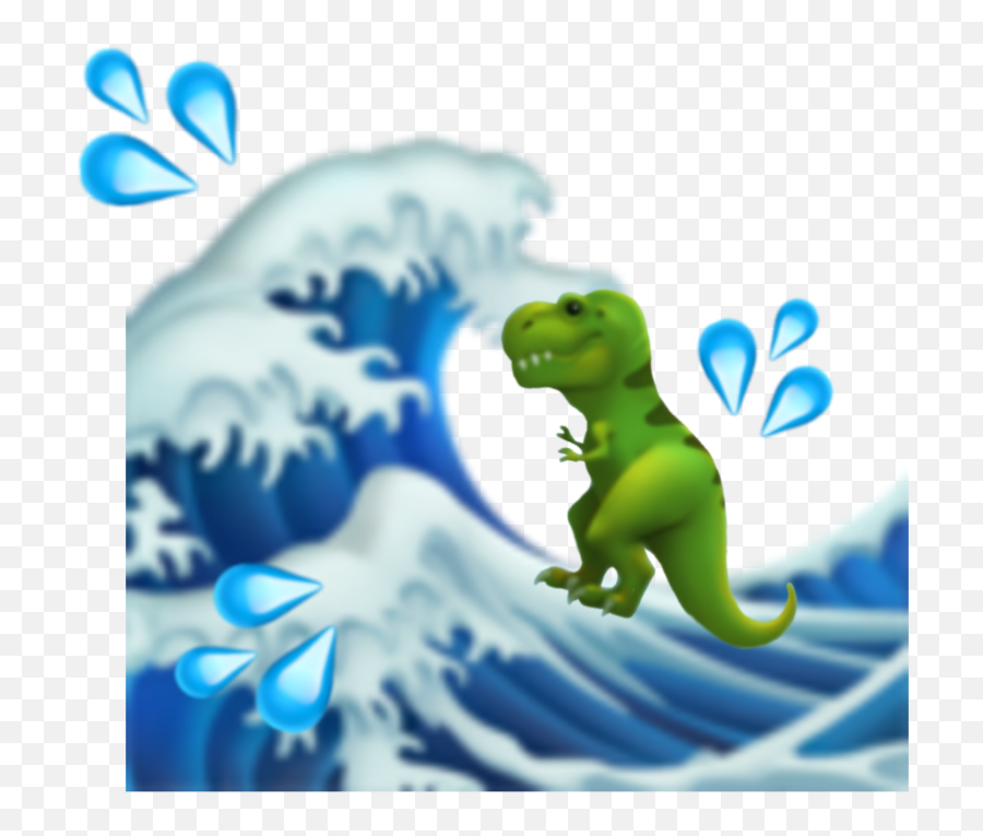 Emoji Wave Aesthetic Sticker - Emoji,Do Not Sign Wave Emoji
