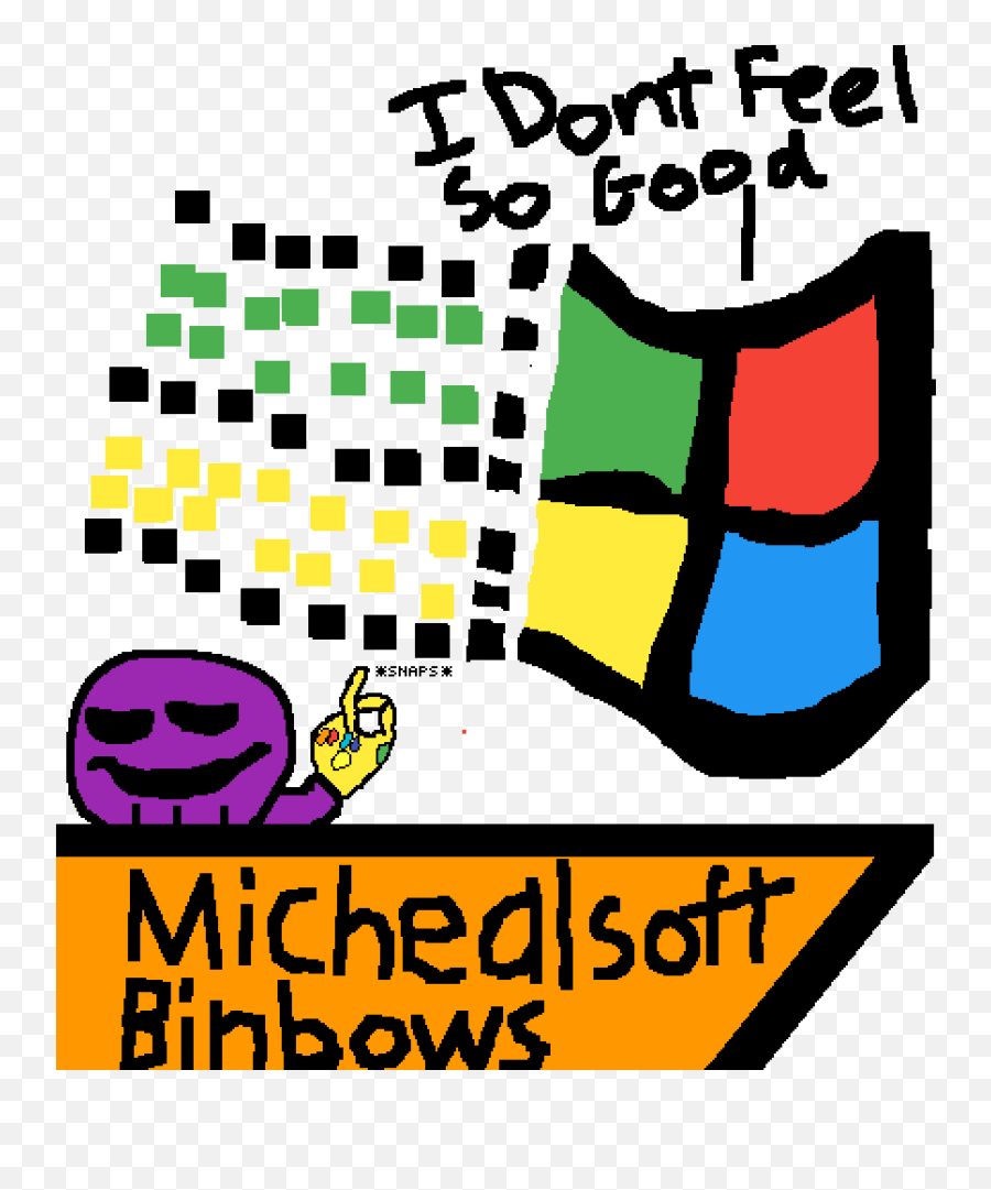 Pixilart - Michealsoft Binbows By Galtis Language Emoji,Snapping Emoticon