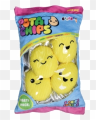 Potato Chips Fleece Pillow - Potato Chips Plush Fleece Emoji,Emoji Chip Bags Png
