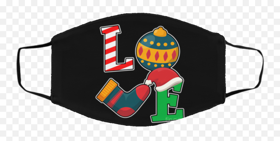 Love Christmas Happy Holidays Ugly - Happy New Year 2021 Face Mask Emoji,Happy Holidays Emoji