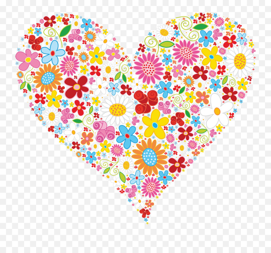 Beautiful Flower Png - Hearts Clip Art Free Emoji,Facebook Emoticons Flowers Hearts