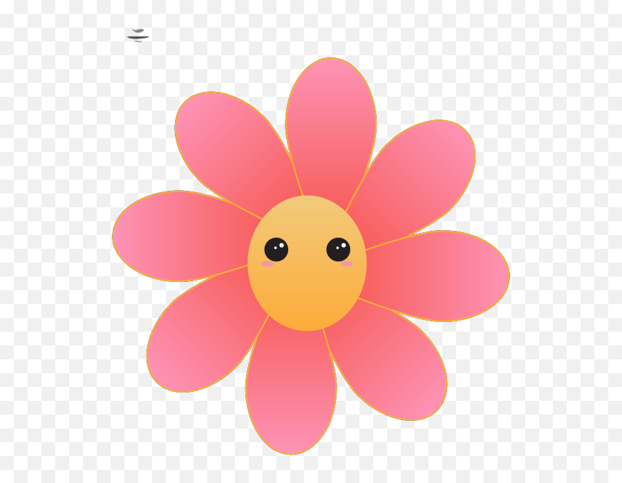Cute Flower Face Png Svg Clip Art For Web - Download Clip Emoji,Chloe Grace Moretz Kiki Emoticon