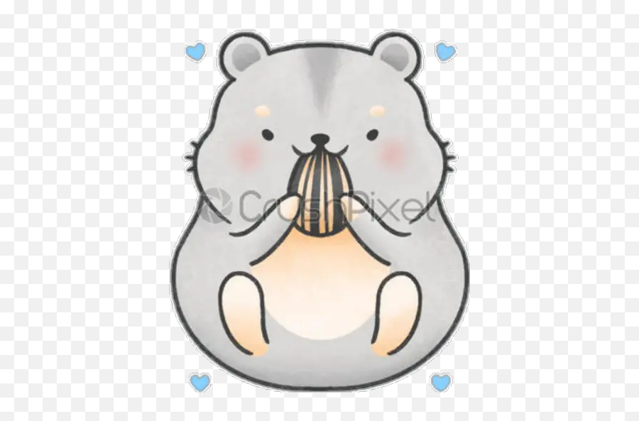 Sticker Maker - Hamsterlove Syrian Hamster Grey Hamster Cartoon Emoji,Hamaster Emoji