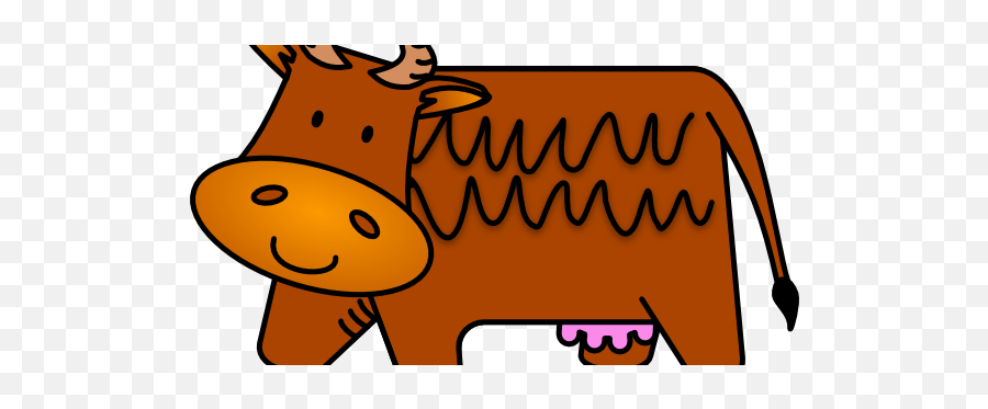 Old Cow - Brown Cow Clipart Emoji,Beaming With Emotions Figurative Language