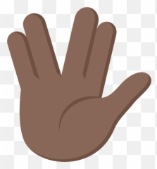 Vulcan Salute Emoji Clipart Free Download Transparent Png,Finger Emoticon Meaning Iphone