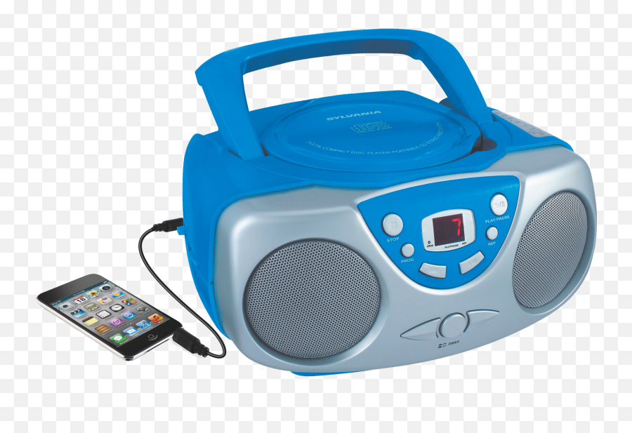 Sylvania Srcd243m Portable Cd Boom Box With Amfm Radio - Black Emoji,Heart Going Boom Boom Of A Boy Emojis Cartoon