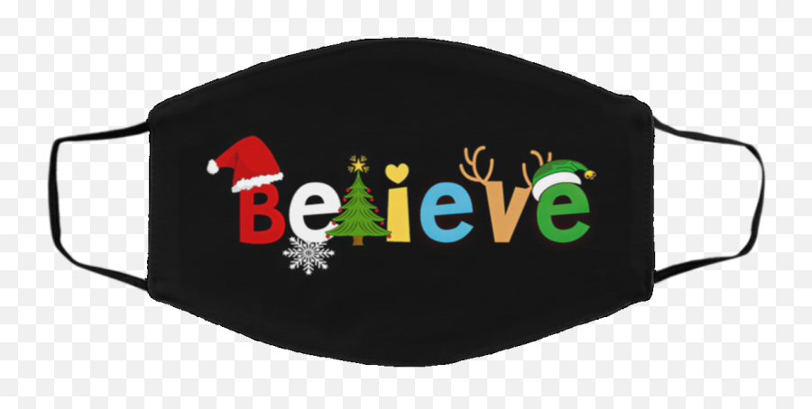 Believe Santa Snowflake Ugly Christmas Tree Reindeer Elf Emoji,Tree And Santa Emoji