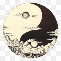 Ancient Symbol Of Balance And Opposing Forces Of Nature - Nature Yin Yang Tattoo Emoji,Opposing Emotions