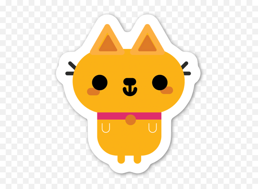 Buy Cute Cat - Die Cut Stickers Stickerapp Emoji,Religious Emojis Discord