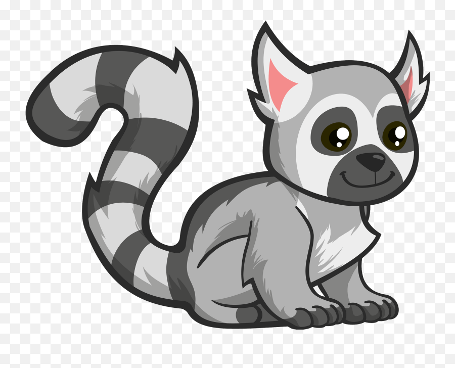 Lemur Clipart - Ring Tailed Lemur Clipart Free Emoji,Lemur Emoji