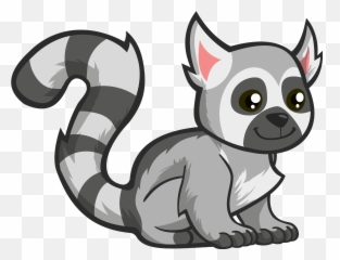 Lemur Clipart - Ring Tailed Lemur Clipart Free Emoji,Lemur Emoji