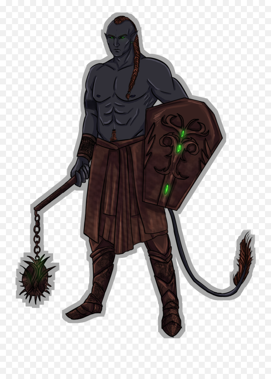 Roux Shadowbanishmastodonart - Mastodonart Fictional Character Emoji,Mace Emoji