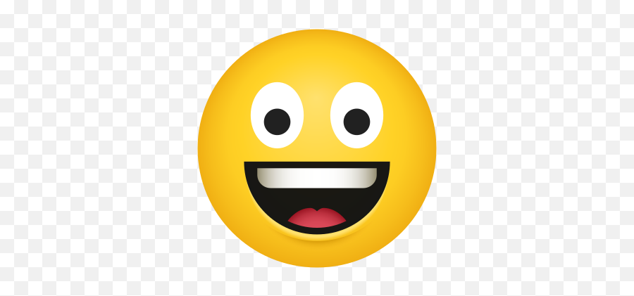 Cara Sonriente Con Ojos Grandes Icono - Happy Emoji,Emoji Riendo Png