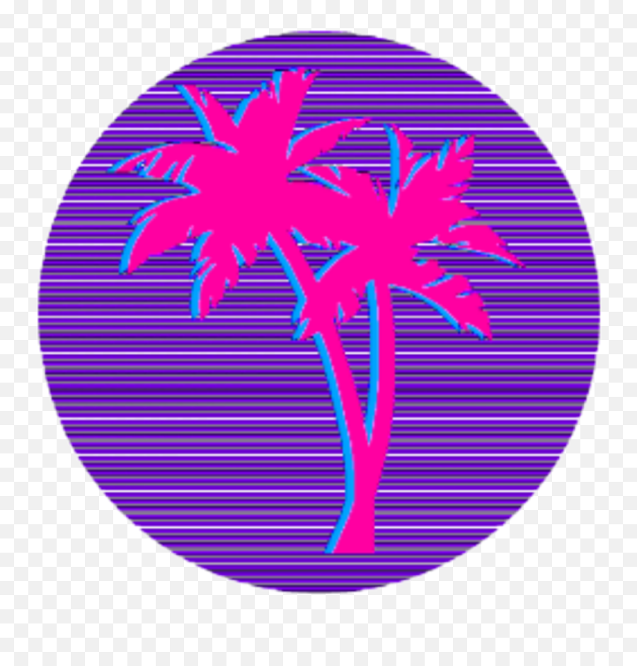 Summer Png - Aesthetic Transparent Palm Tree Transparent Neon Palm Tree Png Emoji,Palm Tree Emoji