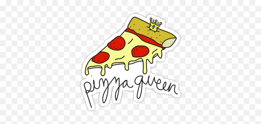 Pink Pizza Queen Meme - Stickers Tumblr Png Clipart Png Pizza Emoji,Pizza Roll Emoji