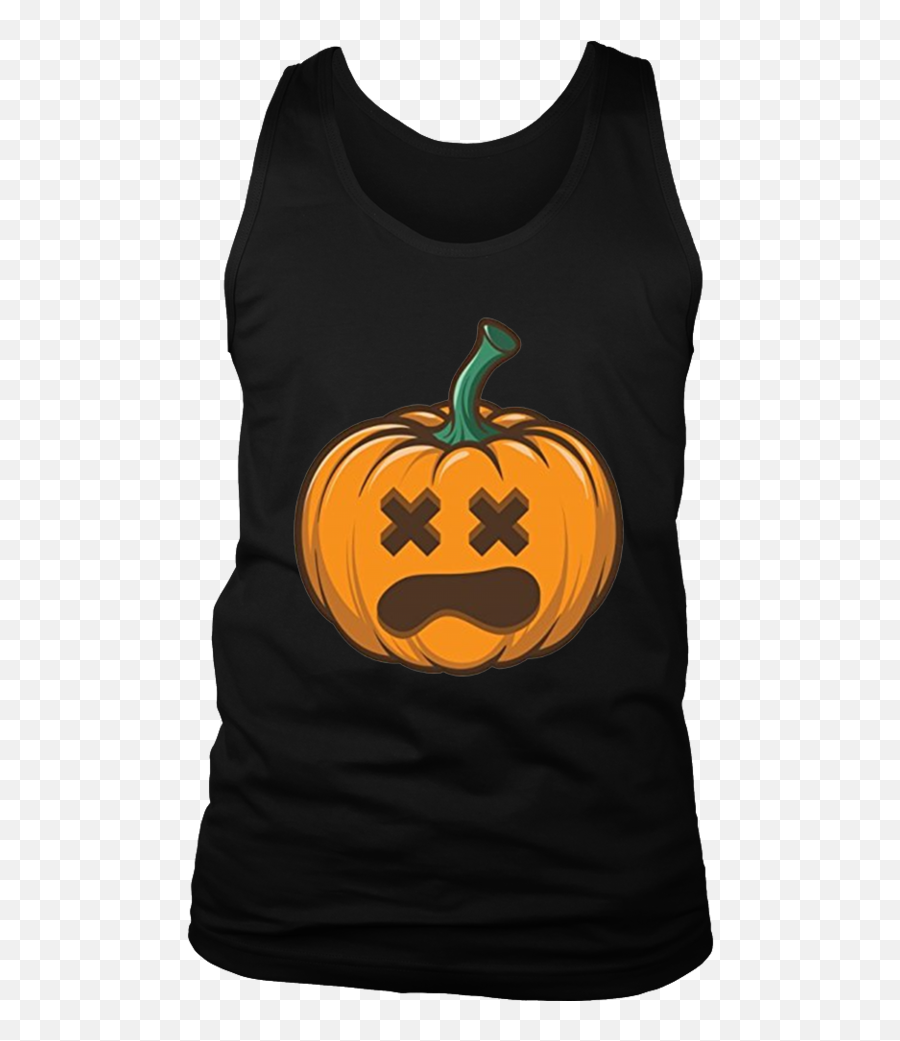 Pumpkin Emoji Halloween Costume T - Sleeveless,Pumpkin Emoji