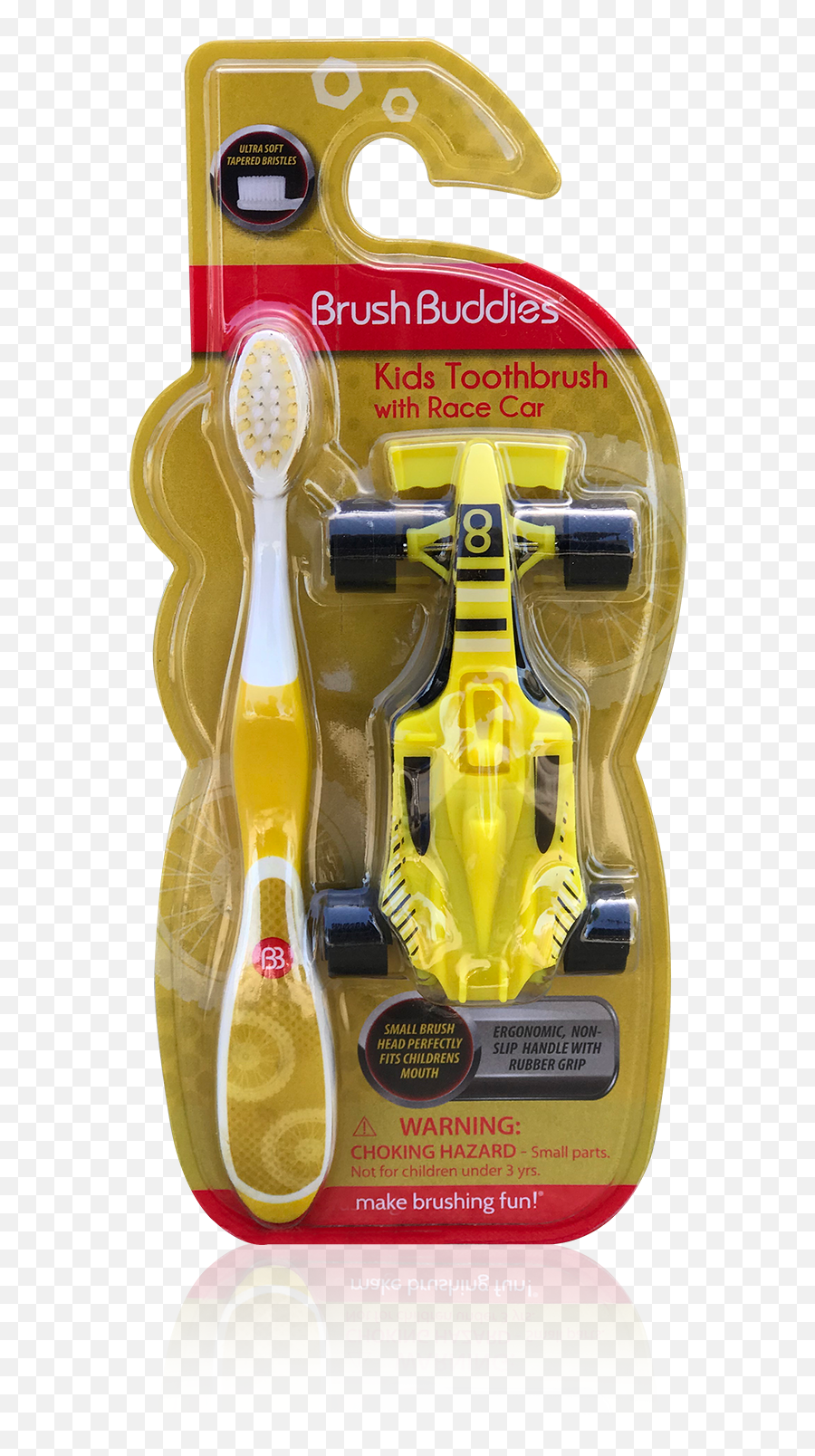 Brush Buddies Kids Toothbrush With Race Car - Brush For Kids Of Car Emoji,Race Car Emoji