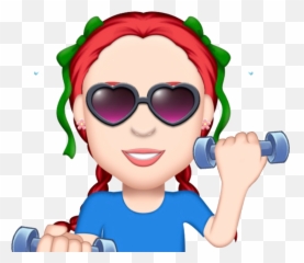 Sticker Stickers Sticker - Happy Emoji,Weights Emoji