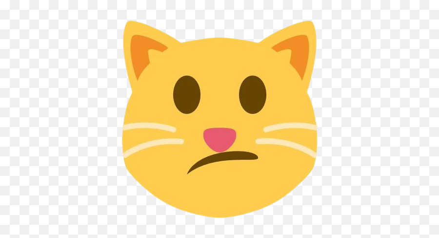 Cat Emoji No Mouth,Confused Cat Emoji