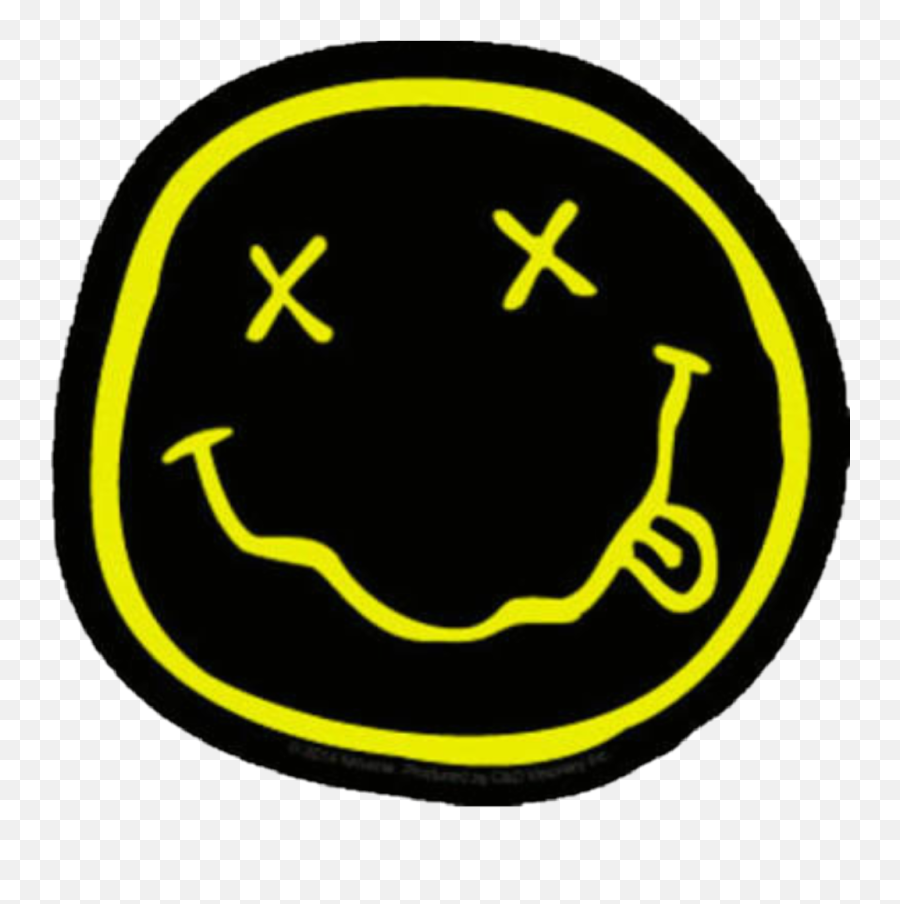 Nirvanaforever Sticker - Nirvana Smiley Clipart Full Size Smiley Nirvana Emoji,Sunglasses Emoji Snapchat