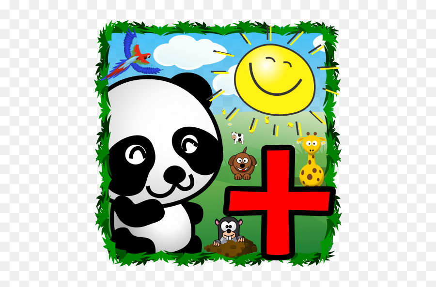 Math Animals - Cute Panda Painting Emoji,Emoticon Eggroll