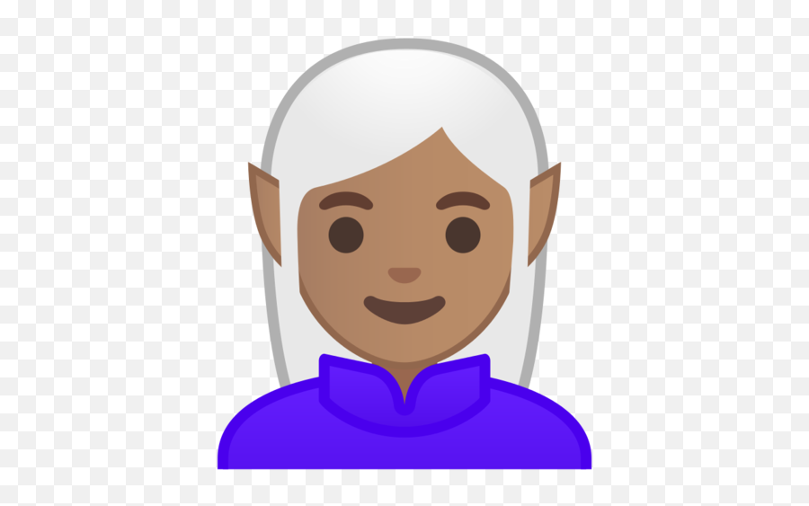 Medium Skin Tone Emoji - Android Elf Emoji,Medium Skin Tone Elf Emoji