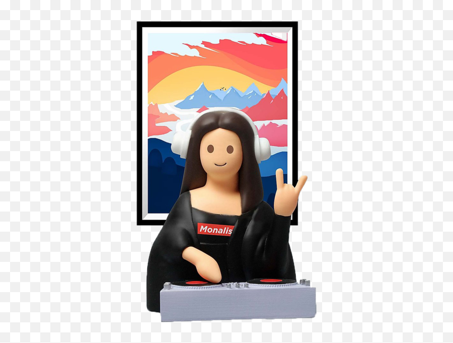 Zcwo Mona Lisa - Mona Lisa Toy Emoji,Realistic Emotion In The Mona Lisa