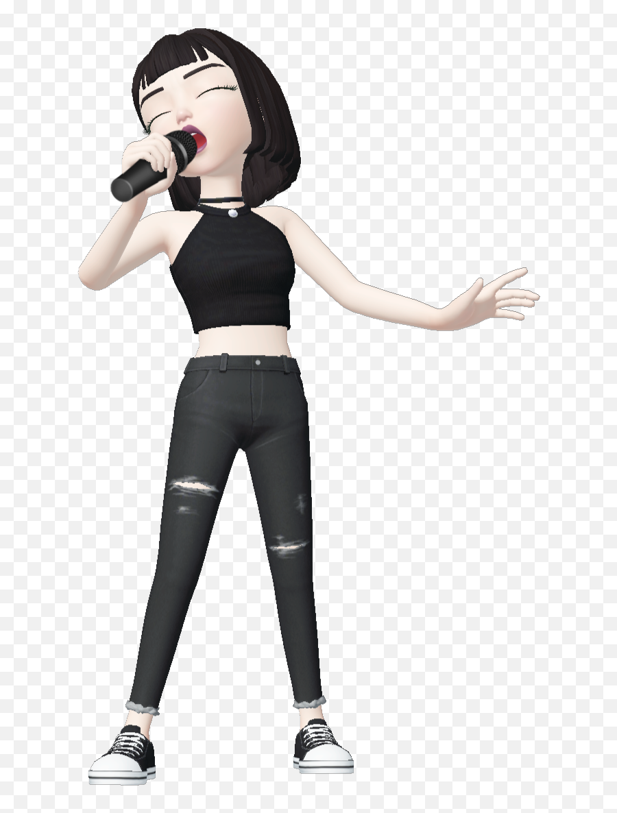 Zepeto Girl Zepetogirl Sing Sticker By Qarou - Wireless Microphone Emoji,Singing Emoji
