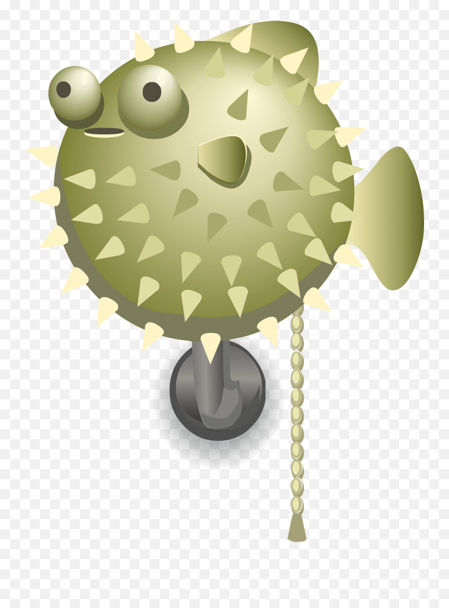 Light Green Blowfish Fantasy Wall Lamp - Fugu Emoji,Emojis Hanging From Ceiling