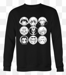 One Piece - Luffy And Friends Holiday Special Sweatshirt T Long Sleeve Emoji,One Piece Emoticon