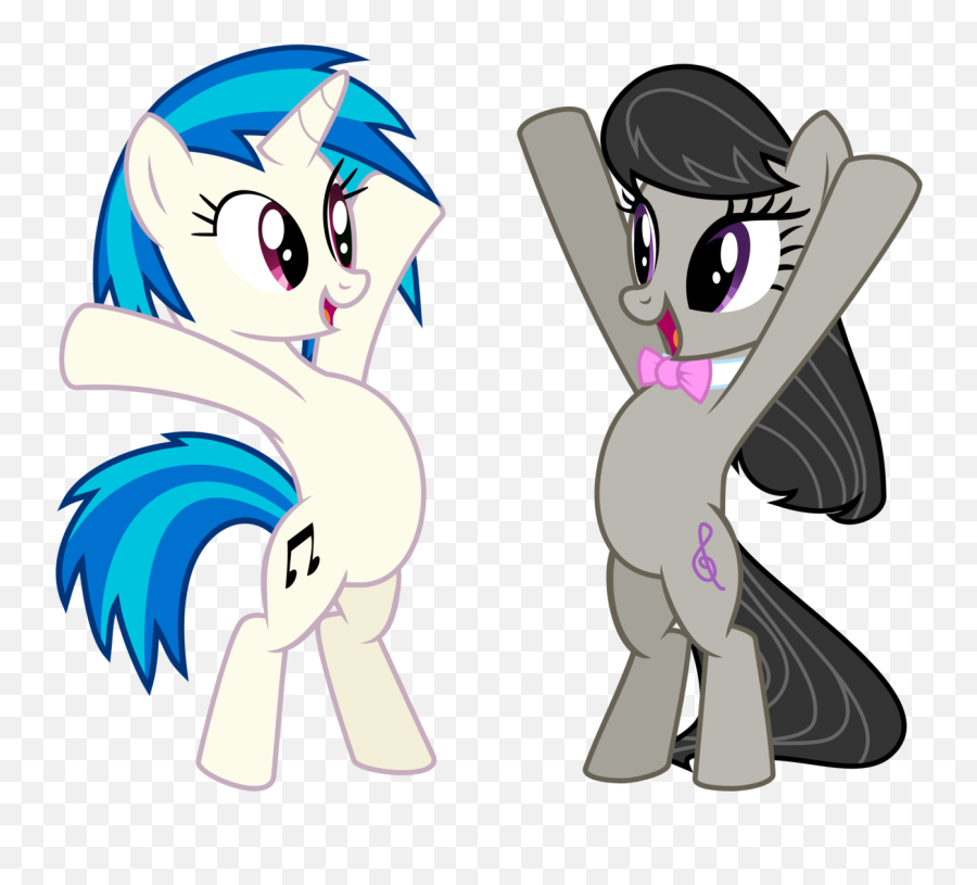 Which Background Pony - Vinyl Scratch Octavia Mlp Emoji,Pony Emotion Chart