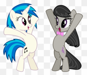 Which Background Pony - Vinyl Scratch Octavia Mlp Emoji,Pony Emotion Chart